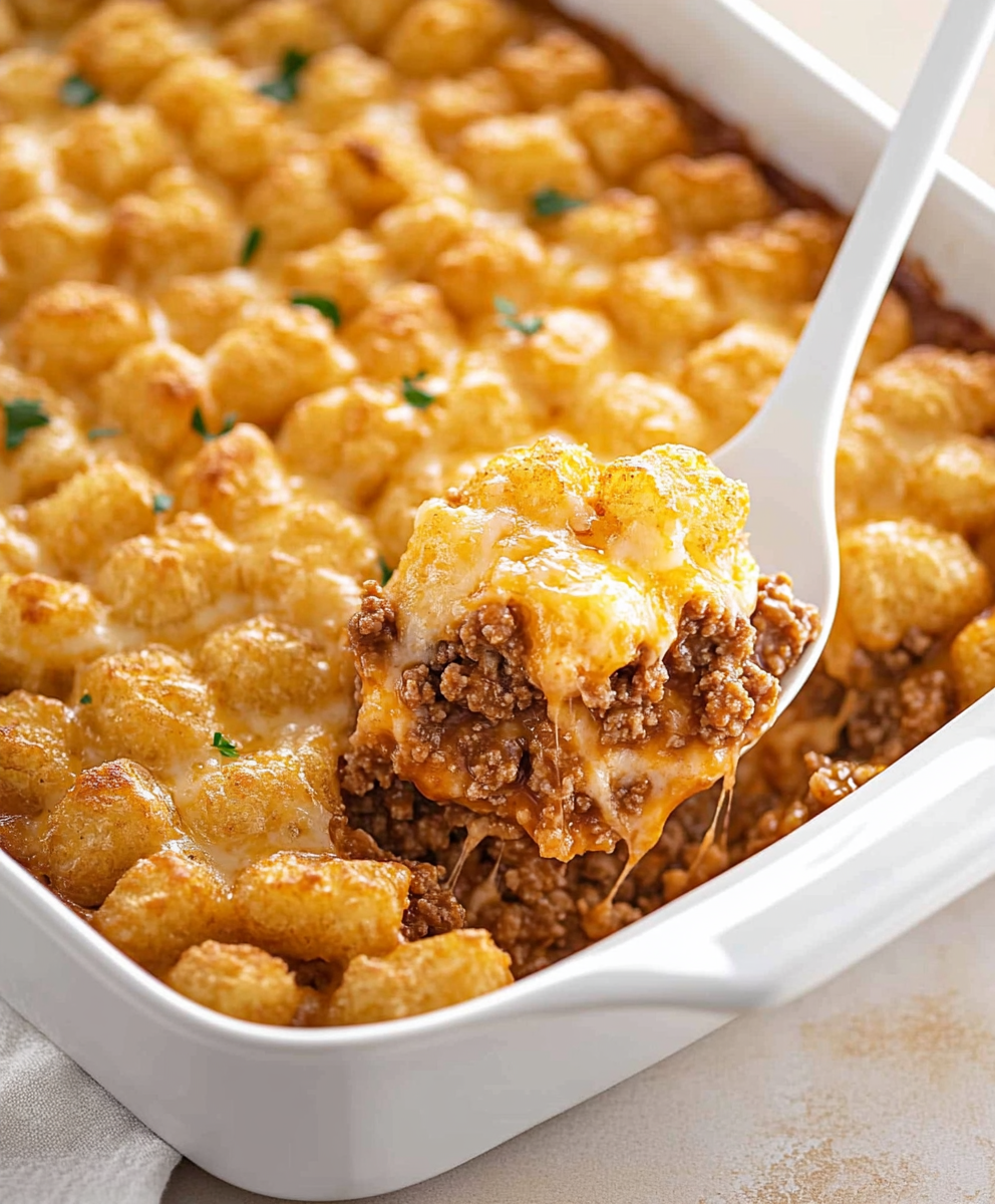 Tater Tot Casserole With Ground Beef Recipe
