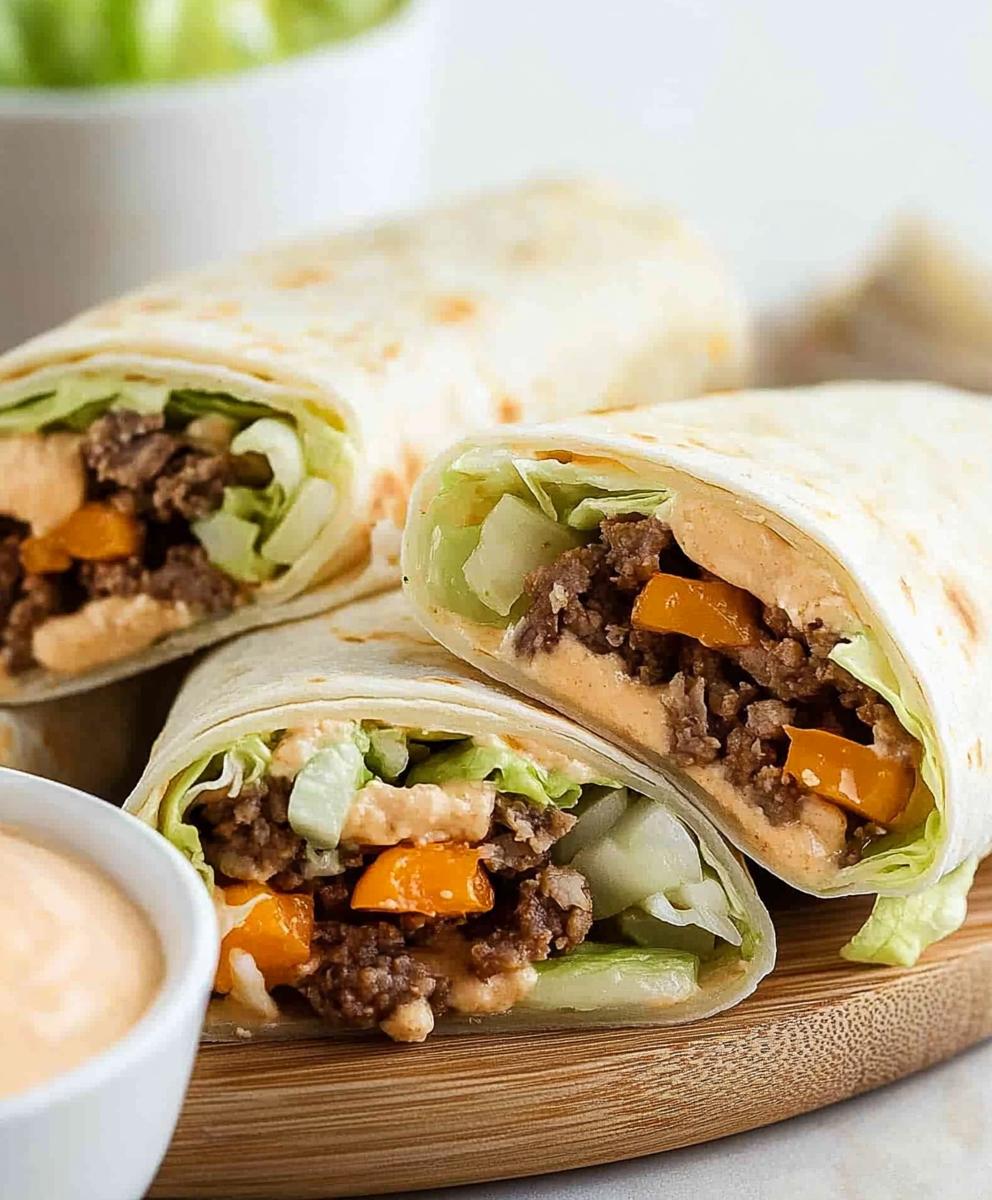 Big Mac Wraps Recipe - easyrecipefeed.com