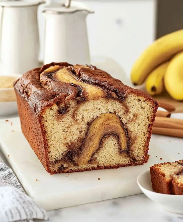 Cinnamon Swirled Banana Bread Recipe