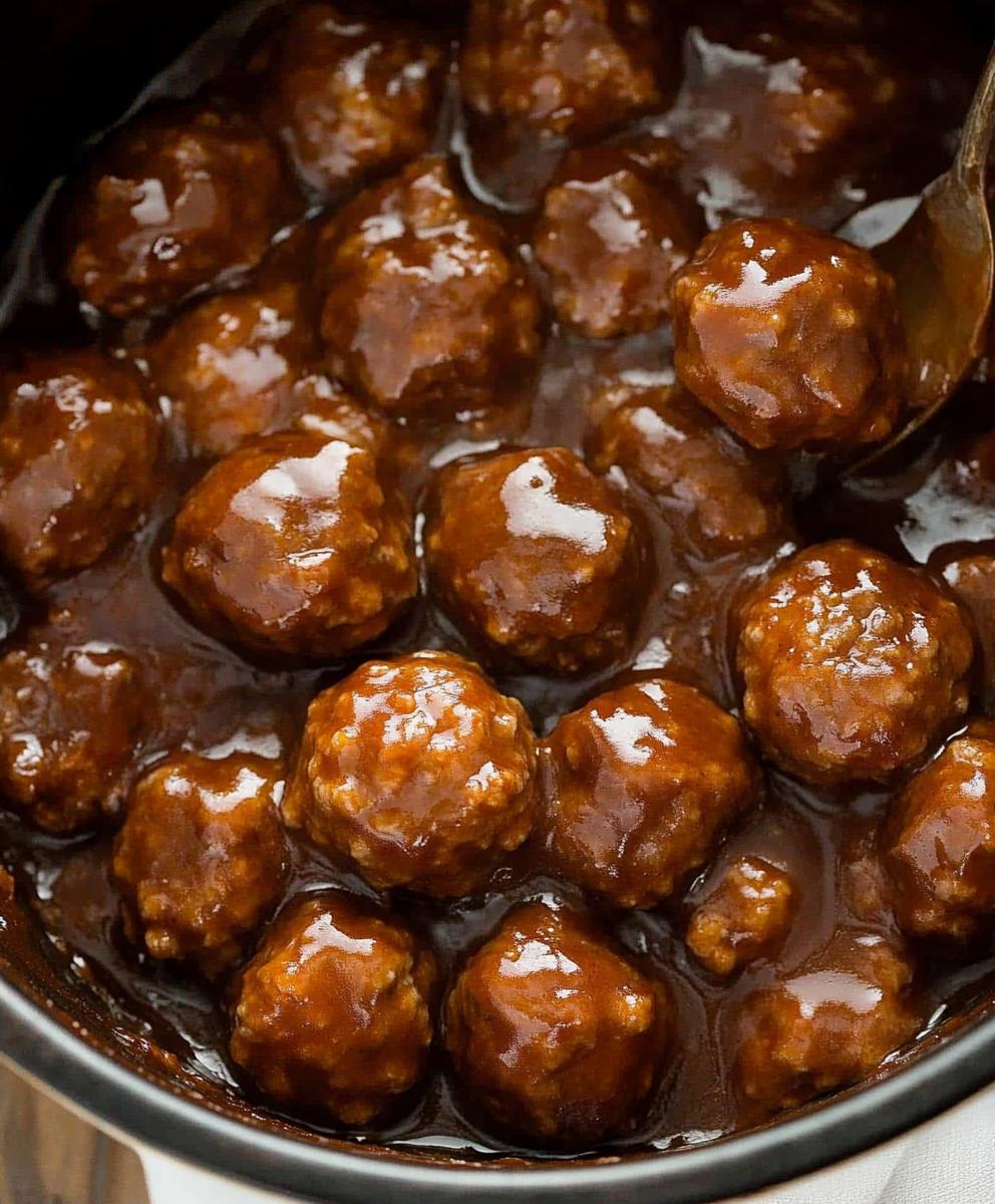 Slow Cooker Salisbury Steak Meatballs Recipe